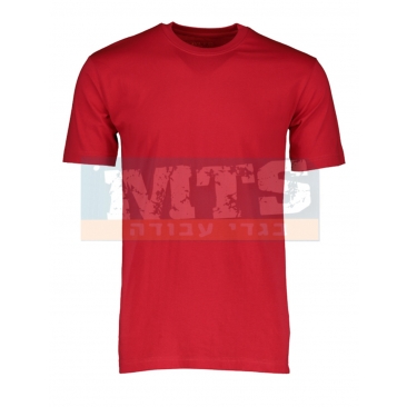 חולצת טריקו 100% כותנה צבע אדום
