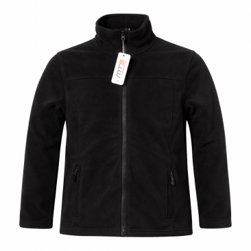 מעיל פליז חד צדדי שחור/כחול